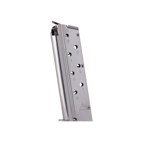 Mec-Gar MGCGOV40N 1911 Government .40 S&W 8rd Handgun Magazine, Nickel Steel