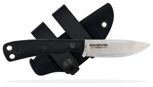 Ascent Mini Stone Washed Black G10 Fixed Blade Knife