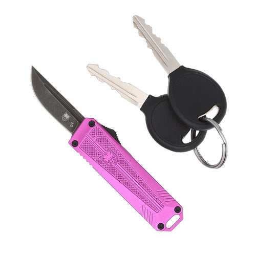 CobraTec 929TB California OTF Purple Drop Point Blade Knife