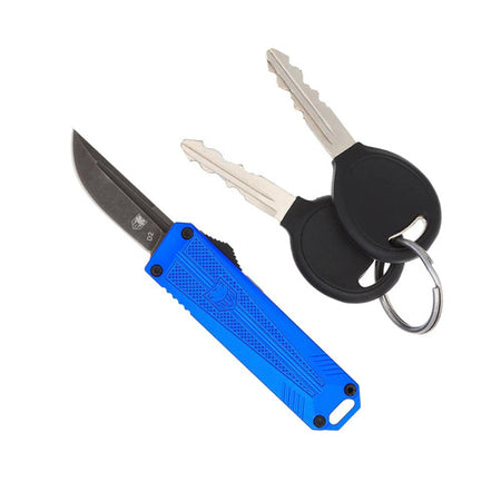 CobraTec 929TB California OTF Blue Drop Point Top-Retraction Knife