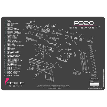 SIG Sauer P320 Schematic ProMat - Gray/Pink Edition