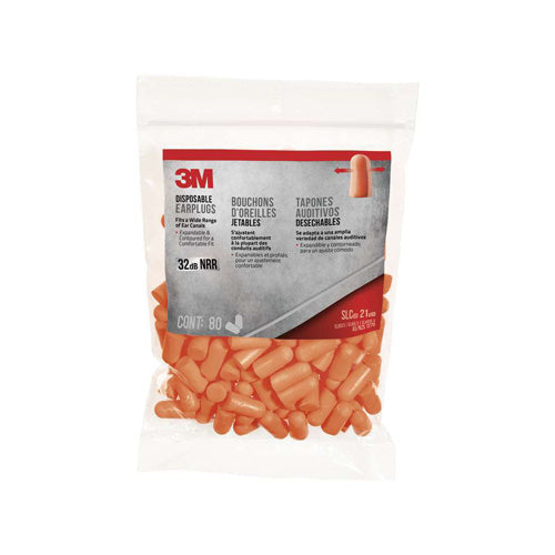 Disposable Foam Earplugs 80 Pairs NRR 32dB Hearing Protection