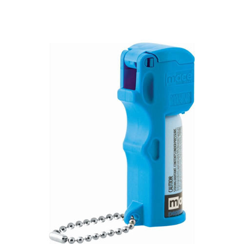 Mace Neon Blue Pocket Pepper Spray Keychain OC Formula 10ft Range