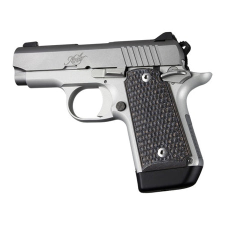Hogue Piranha G10 Grip Panels for Kimber Micro 9 Black and Grey