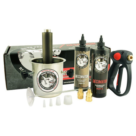 Decimator Suppressor Cleaning System by Bore Tech with Stand