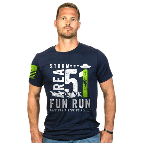 Storm Area 51 Fun Run Novelty Tee Navy Small Nine Line