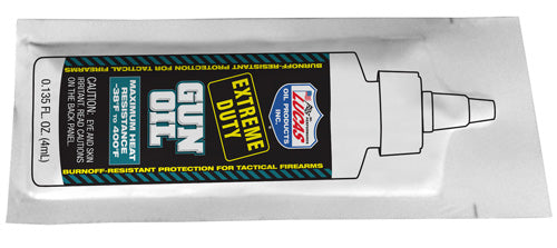 Lucas Oil Extreme Duty Gun Oil 4mL Pillow Pack Firearm Lubricant