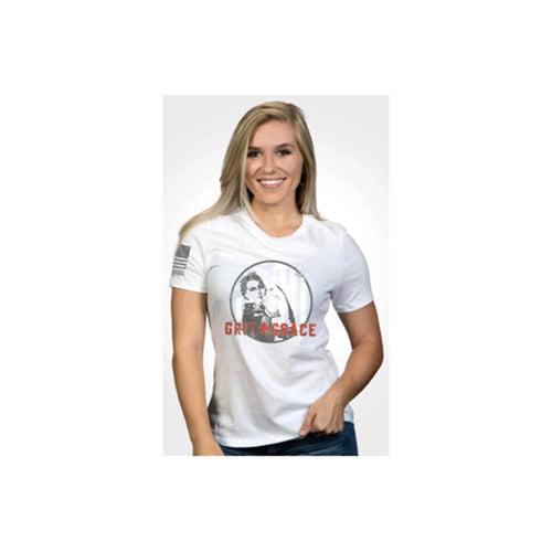 Nine Line Womens Grit Grace Relaxed Tee White 2X-Large