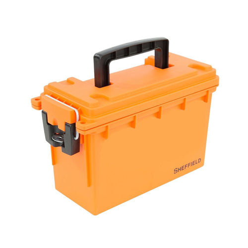 Sheffield Safety Orange Lockable Field Storage Box - Made in USA
