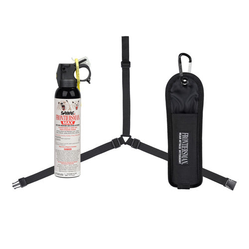 Frontiersman MAX Bear Mountain Lion Spray 9.2 Oz with 3-in-1 Bear Spray Holster