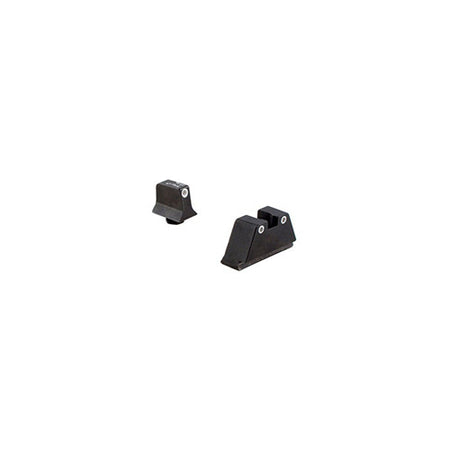 Glock 20/21/29/30 Trijicon Suppressor/Optic Height Sight Set - Green Front, Green/Black Rear