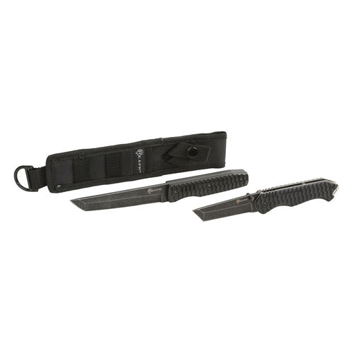 Reapr 11008 TAC Tanto 2pc Set 4.75in Fixed and 3.25in Folding Knife