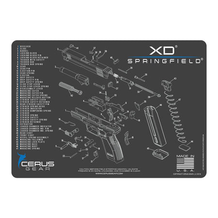 Springfield XD Armorer Schematic ProMat Gray/Blue