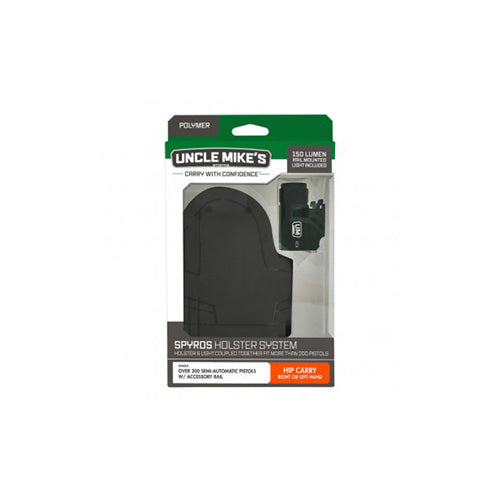 Spyros Multifit Ambidextrous Holster with 150 Lumen Rail Light