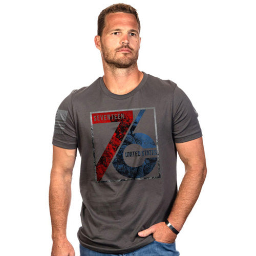 Nine Line 1776 Patriot Cotton Tee Heavy Metal Size Small