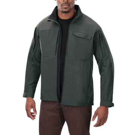 Downrange Soft Shell Jacket Slate Grey Large 8 Pockets VaporCore