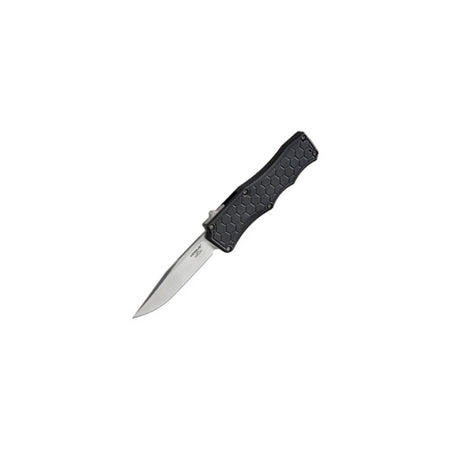 Exploit Double Action OTF Automatic Knife 3.5" Clip Point Stone Tumbled