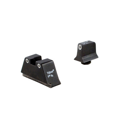 Glock 20/21/29/30 Trijicon Suppressor/Optic Height Sight Set - Green Front, Orange Rear
