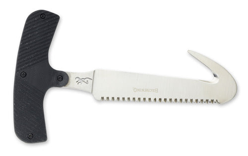Game Reaper T-Handle Saw/Guthook Hunting Knife - Black 440C Steel