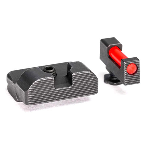 Glock TSH TAC Iron Sights 9mm/.40 S&W - FiberLok Hybrid Front and Plain Rear