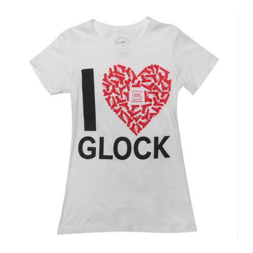 I Love Glock Branded Tee White X-Large