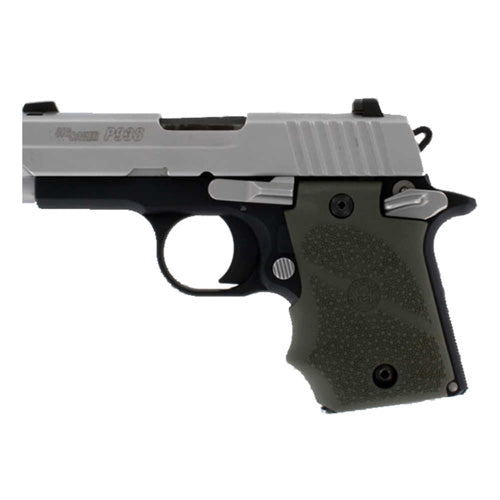 SIG Sauer P938 Ambidextrous Rubber Wraparound Grip Finger Grooves Olive Drab