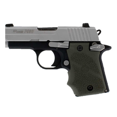 SIG Sauer P938 Ambidextrous Rubber Wraparound Grip Finger Grooves Olive Drab