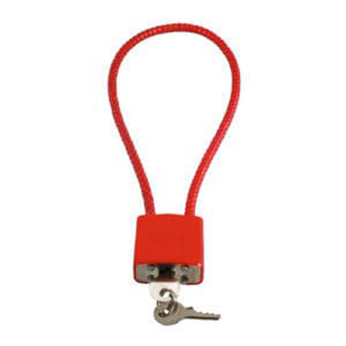 CA DOJ Approved 15-Inch Red Cable Firearm Safety Lock