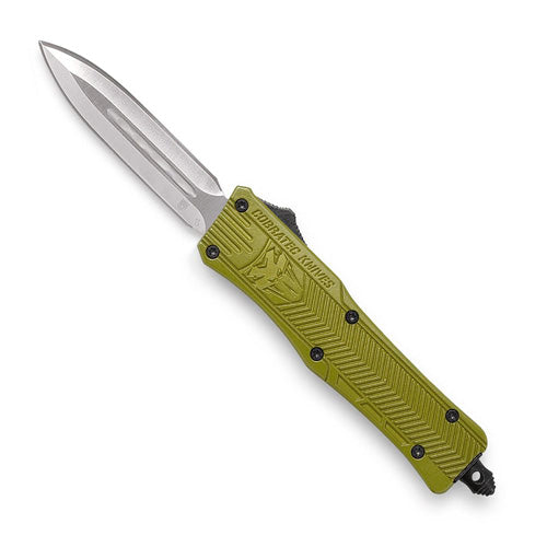 CobraTec Small CTK-1 OD Green OTF Automatic Dagger 2.75in D2 Steel Blade