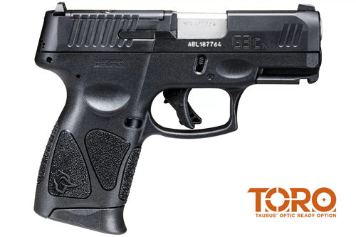 Taurus G3C 9mm Pistol - Black, 3.26in Barrel, Optic Ready, 12-Round