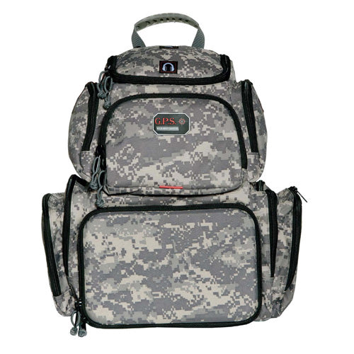GPS Handgunner Range Backpack Digital Camo with Foam Pistol Cradle