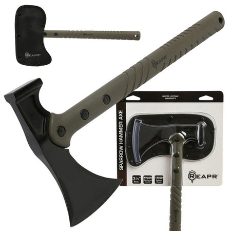 Sparrow Hammer Axe 14.5in 2Cr13 Stainless Steel Camp Hatchet