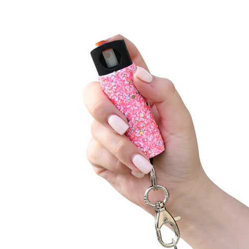 Bling It On Confetti Design 0.5 Oz Pepper Spray by Guard Dog Security