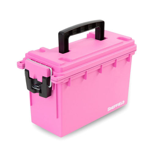 Sheffield Pink Lockable Field Storage Box - Made in USA