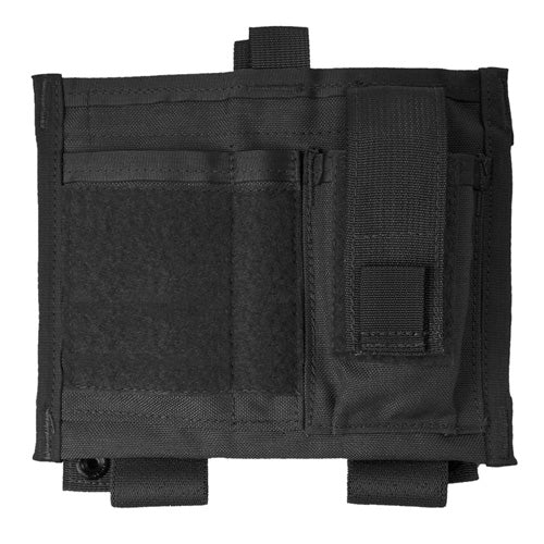 MOLLE Admin Pouch Low Profile Black with Flashlight Mag Pockets