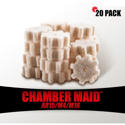Chamber Maid 5.56/.223 AR Rifle Chamber Star Swabs - 20 Pack