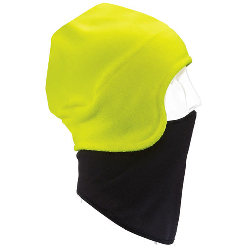HWS QC Original Hi Visibility Yellow S/M Fleece Balaclava Hat