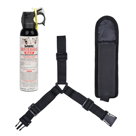 Frontiersman MAX Bear Mountain Lion Attack Deterrent Spray 9.2 Oz Chest Holster