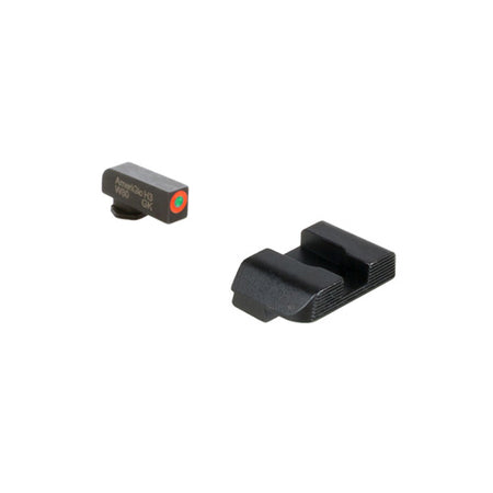 Ameriglo Protector Sight Set Glock Gen 5 Green Tritium Orange Outline Front Black Rear