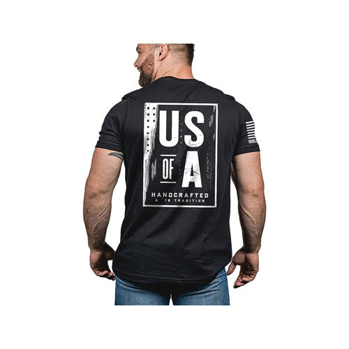 Nine Line US of A Patriotic T-Shirt Black Small