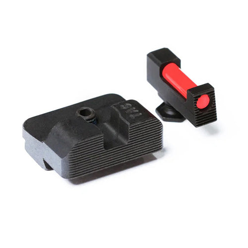 Glock TSH TAC Iron Sights 10mm/.45 ACP - FiberLok Hybrid with Plain Rear