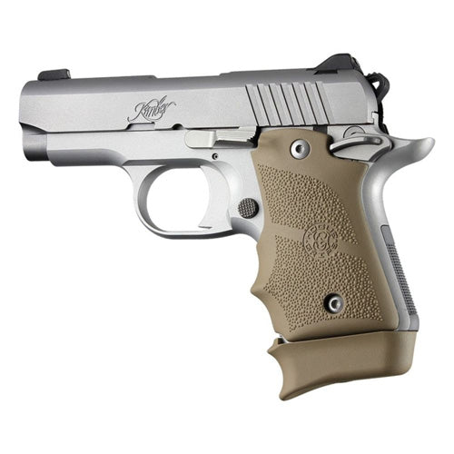 Hogue Kimber Micro 9 Ambidextrous Cobblestone Grip Finger Grooves Flat Dark Earth