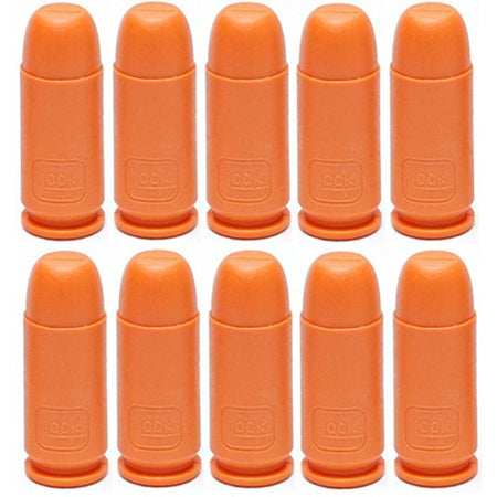 Glock .45 ACP Orange Hard Plastic Dummy Training Rounds 50 Pk