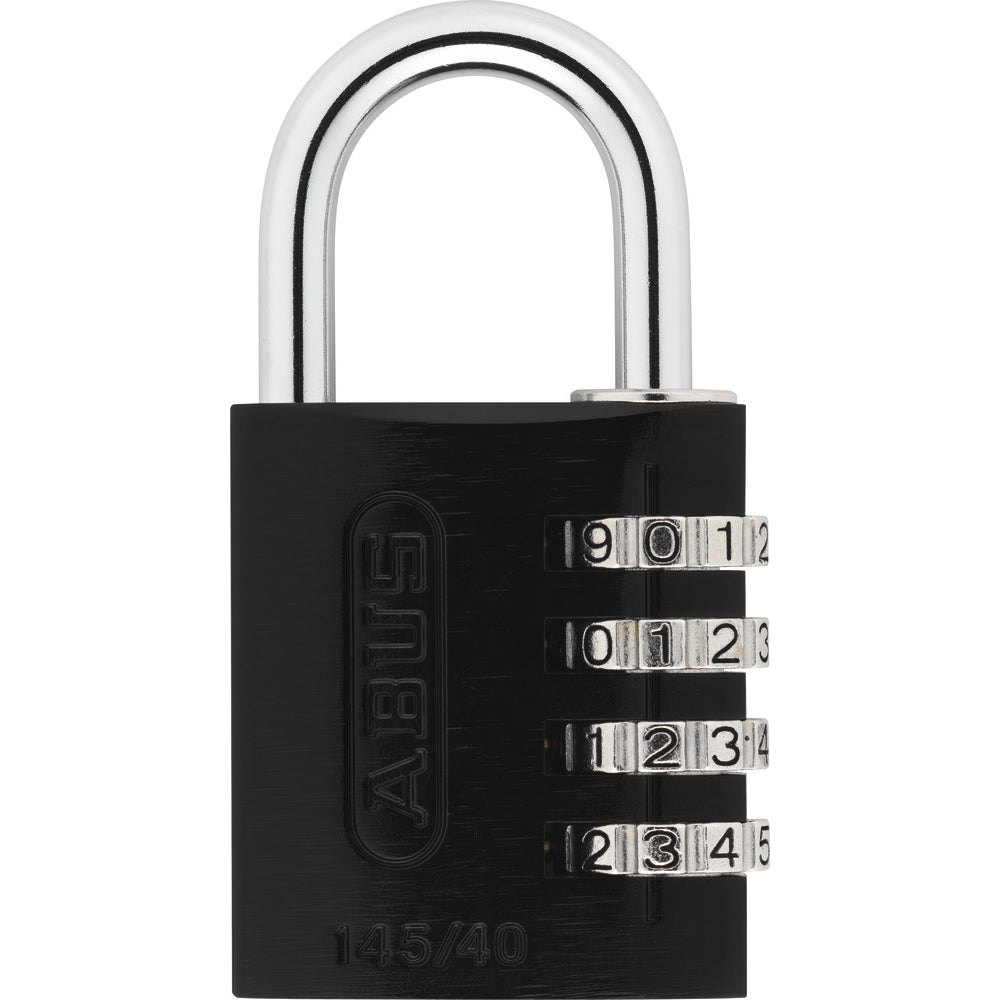 ABUS AlumCombo 145 Black 4-Digit Resettable Combination Lock