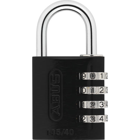 ABUS AlumCombo 145 Black 4-Digit Resettable Combination Lock