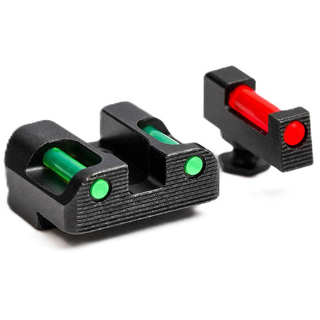 Glock TSF TAC Iron Sights 9mm/.40 S&W - FiberLok Fiber Optic Tactical Cut