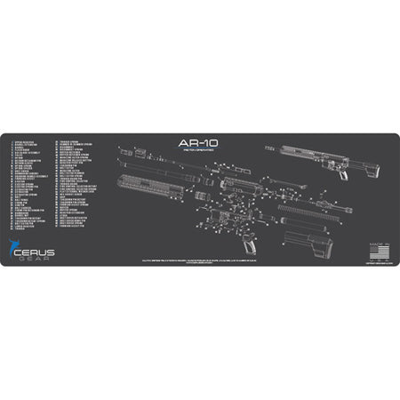AR-10 Schematic ProMat Charcoal Gray/Cerus Blue