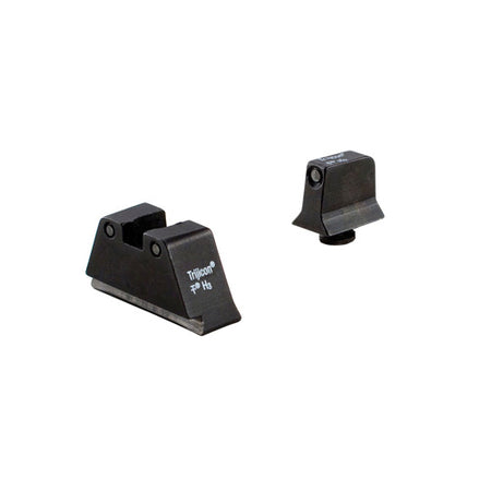 Glock 17/19/22/23 Trijicon Suppressor/Optic Height Sight Set - Black Front, Yellow Rear