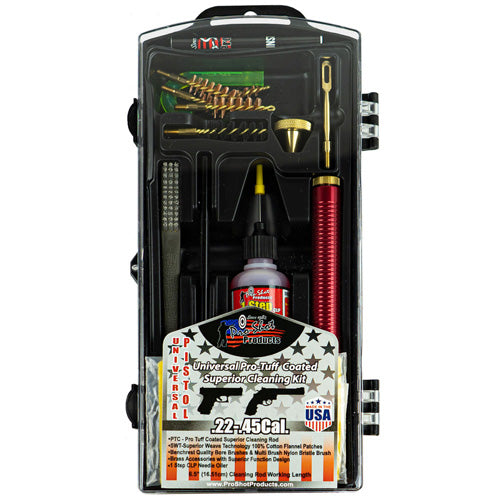 Multi-Cal Pistol Cleaning Kit with Coated Rod - Black