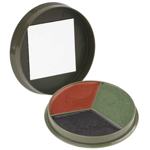 Camcon 3-Color Camouflage Cream Compact with Included Mirror